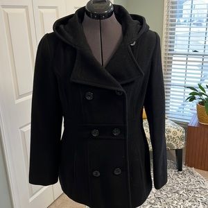 EUC Anne Klein Black Wool Coat, medium